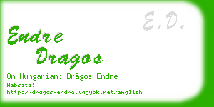 endre dragos business card